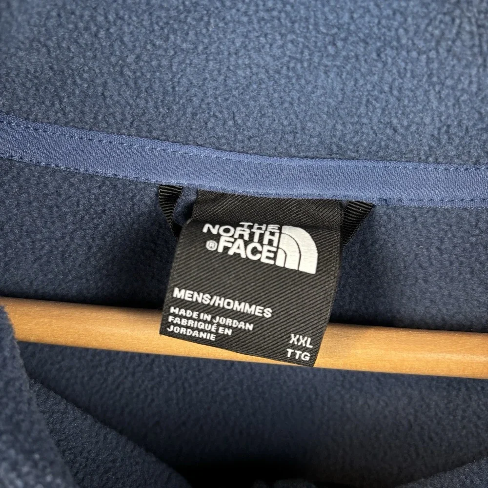 The North Face Men's TNF Performance Fleece Full-Zip Hoodie 2XL Heather Navy